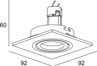Точечный светильник SA1509 SA1520-Alu/Black Donolux
