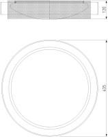 Потолочный светильник Imperio 90287/1 чёрный/золото Smart Eurosvet