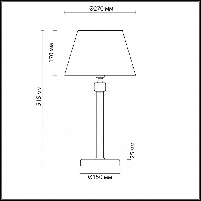 Интерьерная настольная лампа Montana 4429/1T Lumion