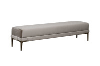 Банкетка Prima на металлических опорах бежевая