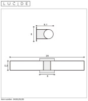 Подсветка для зеркал Lucide Jesse 04202/02/30 Подсветка для зеркал Lucide Jesse 04202/02/30