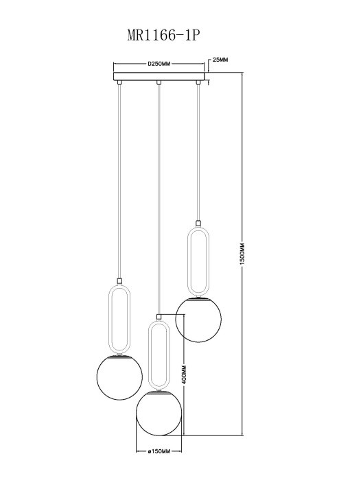 Подвесной светильник Pierre MR1166-1P MyFar