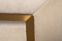 Стул велюровый кремовый/золото Стул велюровый кремовый/золото