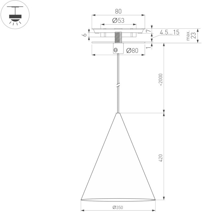 Подвесной светильник MAKOTO 054160 Arlight