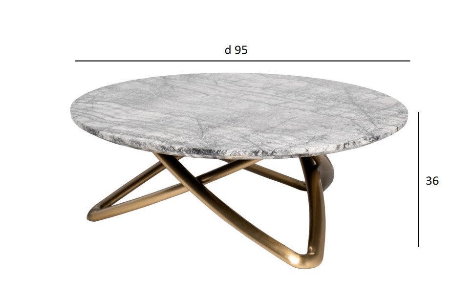 Стол журнальный мраморный белый