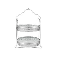 Блюдо сервировочное двухъярусное 23см."Британи"