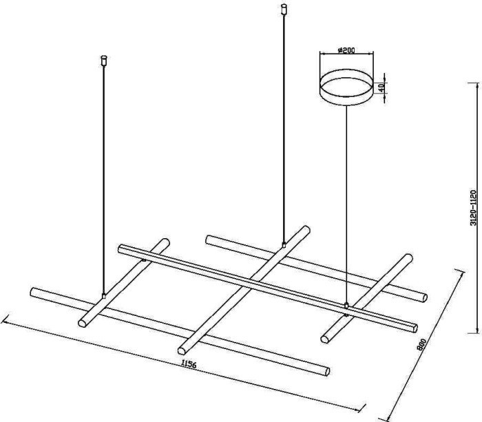 Подвесной светильник Radiance MOD278PL-L86G3K Maytoni