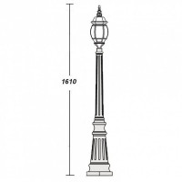 Наземный фонарь  83411S Bl Oasis Light