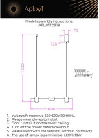 Подвесной светильник Frania APL.017.03.18 Aployt