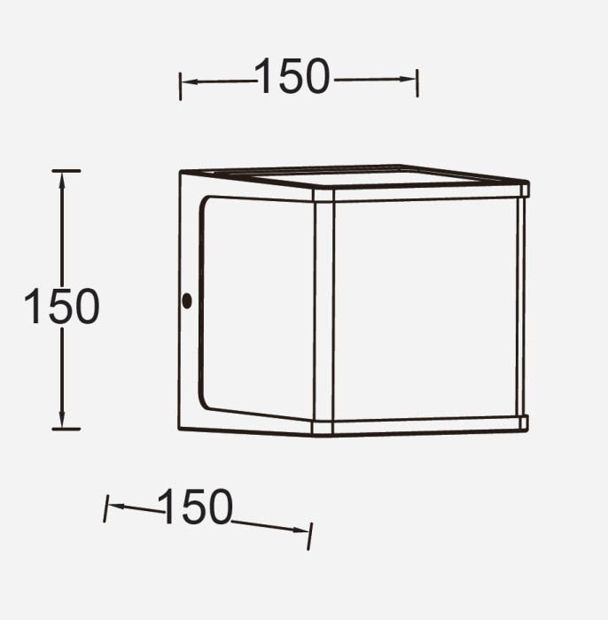 Настенный светильник уличный GEOMETRY W1050 Gr Oasis Light