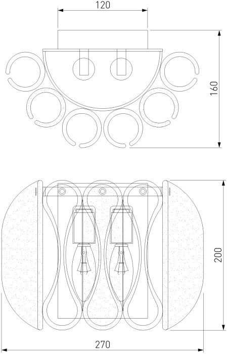 Настенный светильник Callas 365/2 Bogate's