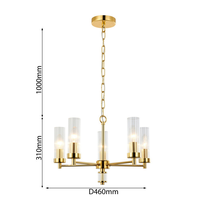 Подвесная люстра Aesthetic 2673-5P Favourite