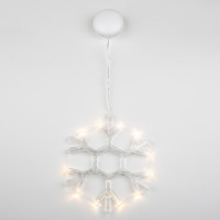 Световая фигура  ULD-H1819-012/STA/3AAA WARM WHITE IP20 SNOWFLAKE Uniel
