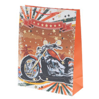 Пакет подарочный L (бумага 210г/м2, блок микс 12шт), L30 W12 H39 см, 4в.