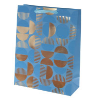 Пакет подарочный L (бумага 210г/м2, блок микс 12шт), L30 W12 H39 см, 4в.