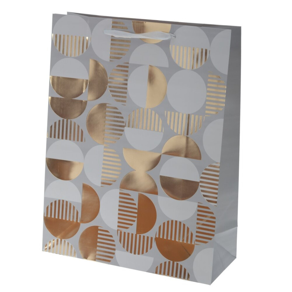 Пакет подарочный L (бумага 210г/м2, блок микс 12шт), L30 W12 H39 см, 4в.