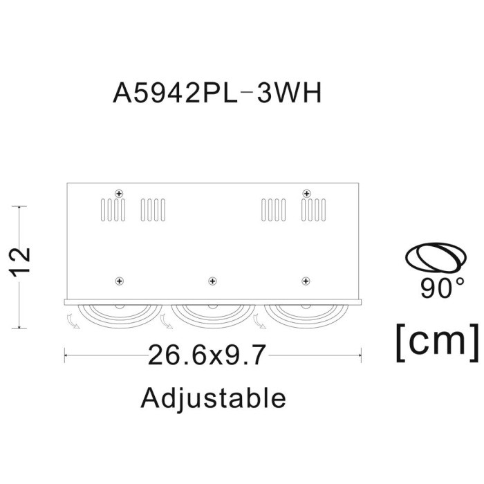 Точечный светильник Cardani Piccolo A5942PL-3WH Arte Lamp