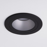 Точечный светильник Flood 122 MR16 серебро/черный Elektrostandard