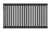 Стальной трубчатый радиатор Kohr Heim 3057/24 секции с боковым подключением 3/4 черный