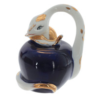 Фигурка декоративная "Змея на яблоке", L6,5 W6,5 H8 см