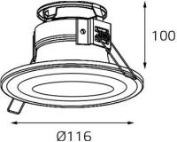 Точечный светильник 7012 IT07-7012 white Italline