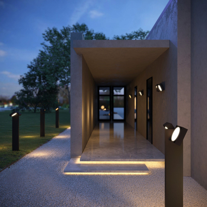 Наземный светильник Twin 35170/F черный Elektrostandard