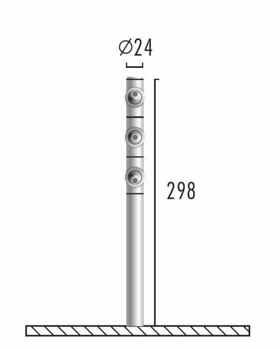 Подсветка для витрин 7162 71-62-921 cool white black DeLight Collection