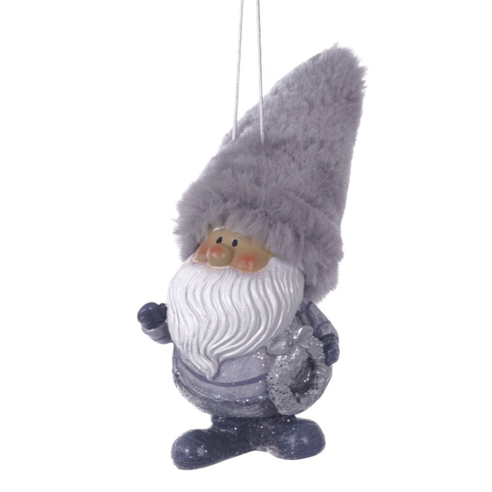 Фигурка декоративная  подвесная "Дед Мороз",  L6 W7 H11 см, 2в.