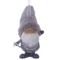 Фигурка декоративная  подвесная "Дед Мороз",  L6 W7 H11 см, 2в.