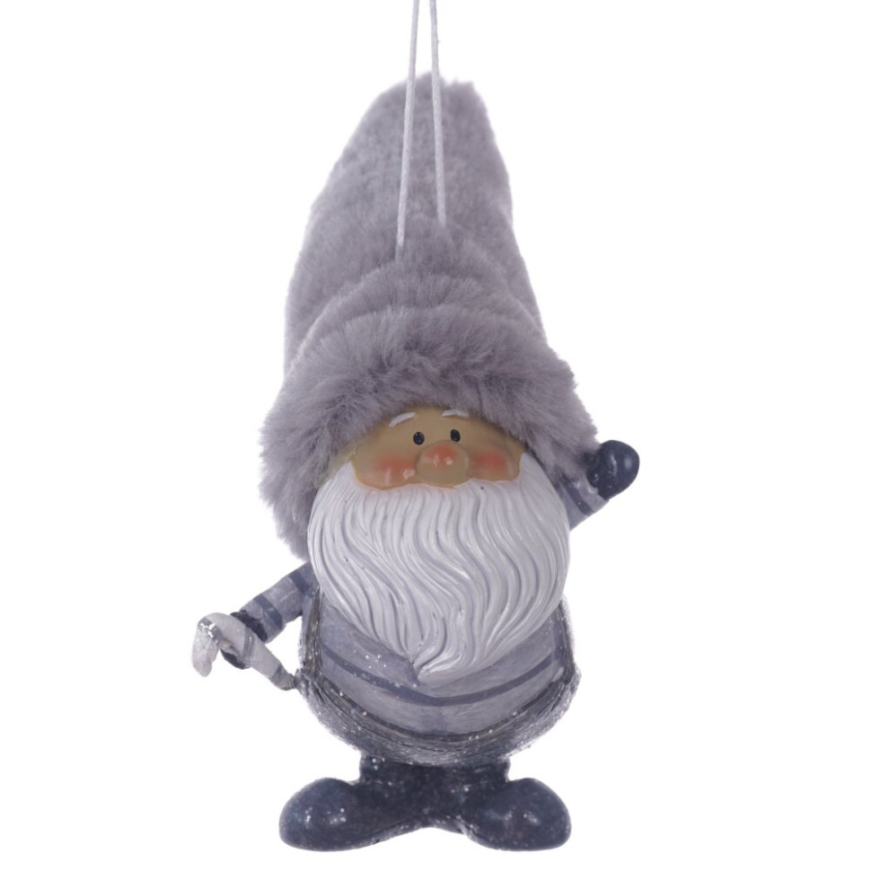 Фигурка декоративная  подвесная "Дед Мороз",  L6 W7 H11 см, 2в.