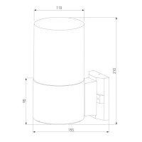Уличный настенный светильник Elektrostandard Roil 35125/U a055630