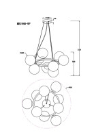 Подвесная люстра Aerton MR1946-9P MyFar