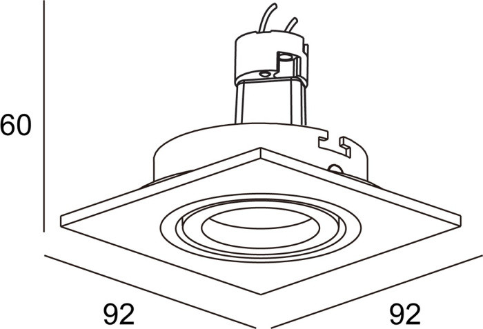 Точечный светильник SA1509 SA1520-BLACK Donolux