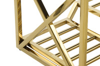 Банкетка велюровая серо-бежевая/золото Банкетка велюровая серо-бежевая/золото