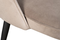 Стул велюровый серо-бежевый Стул велюровый серо-бежевый