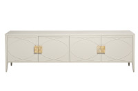 Тумба под телевизор бежевая с дверцами Тумба под телевизор бежевая с дверцами