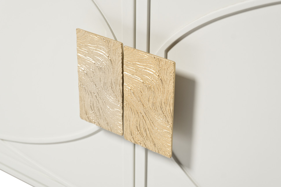 Тумба под телевизор бежевая с дверцами