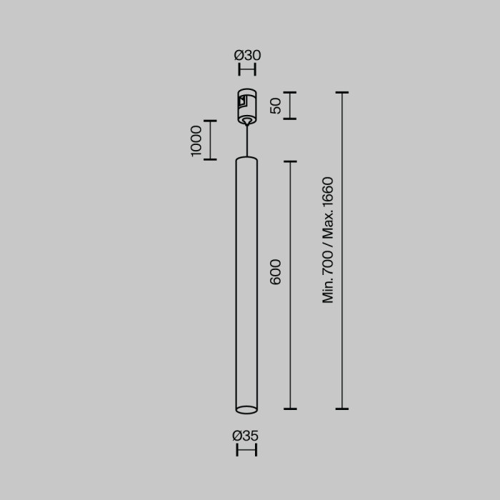 Трековый светильник Focus Led TR156-1-5W4K-BS Maytoni