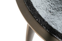 Стол журнальный круглый со стеклом