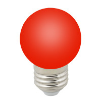 Лампочка светодиодная  LED-G45-1W/RED/E27/FR/С Volpe