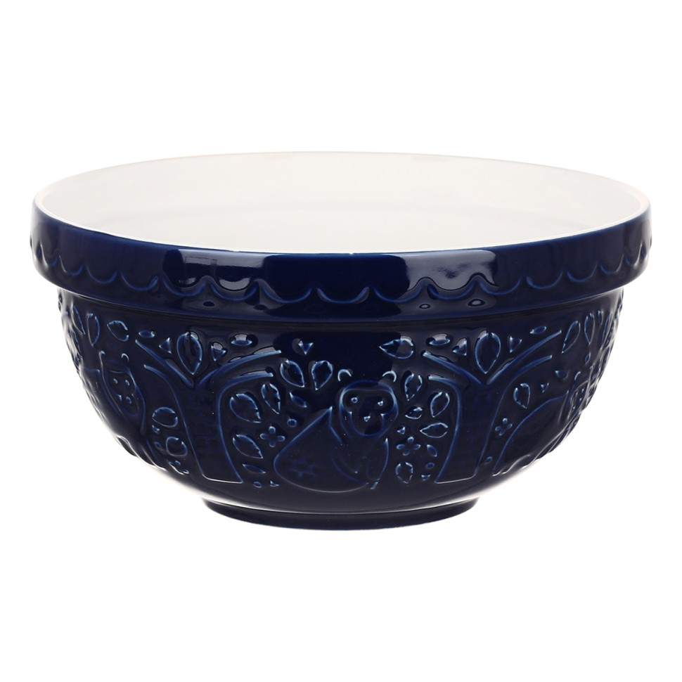 Миска для смешивания In the Forest, 21 см, 1,1 л, тёмно-синяя, медведь