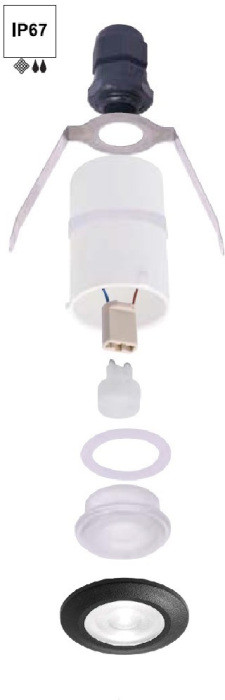 Встраиваемый светильник уличный Teresa 2L0.000.000.AXZ1L Fumagalli