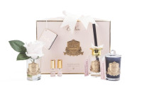 Подарочный набор COTE NOIRE GIFT PACK CHARENTE ROSE (диффузор, бутон розы, 2 спрея, свеча)