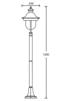 Наземный фонарь  84306c Bl Oasis Light