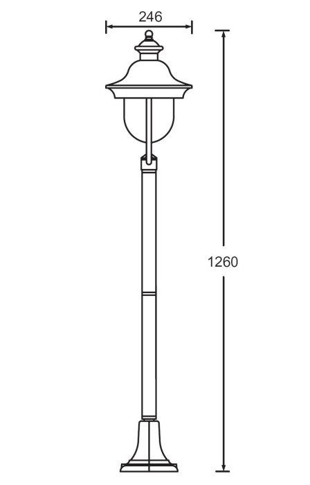 Наземный фонарь  84306c Bl Oasis Light