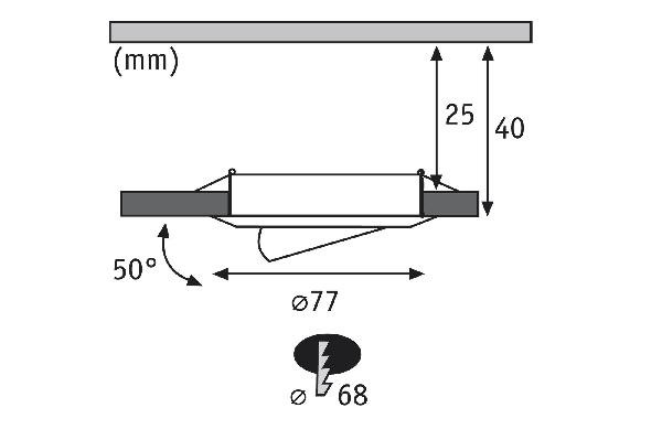 Точечный светильник  93579 Paulmann