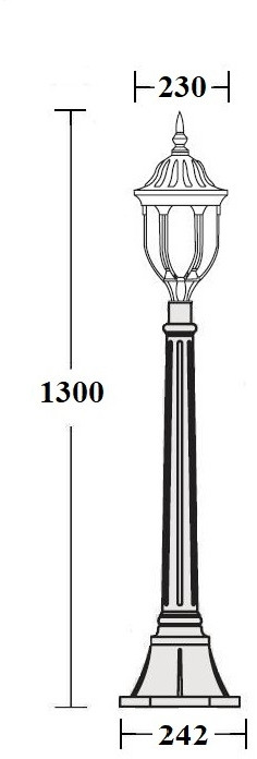 Наземный фонарь  92107 Bl Oasis Light