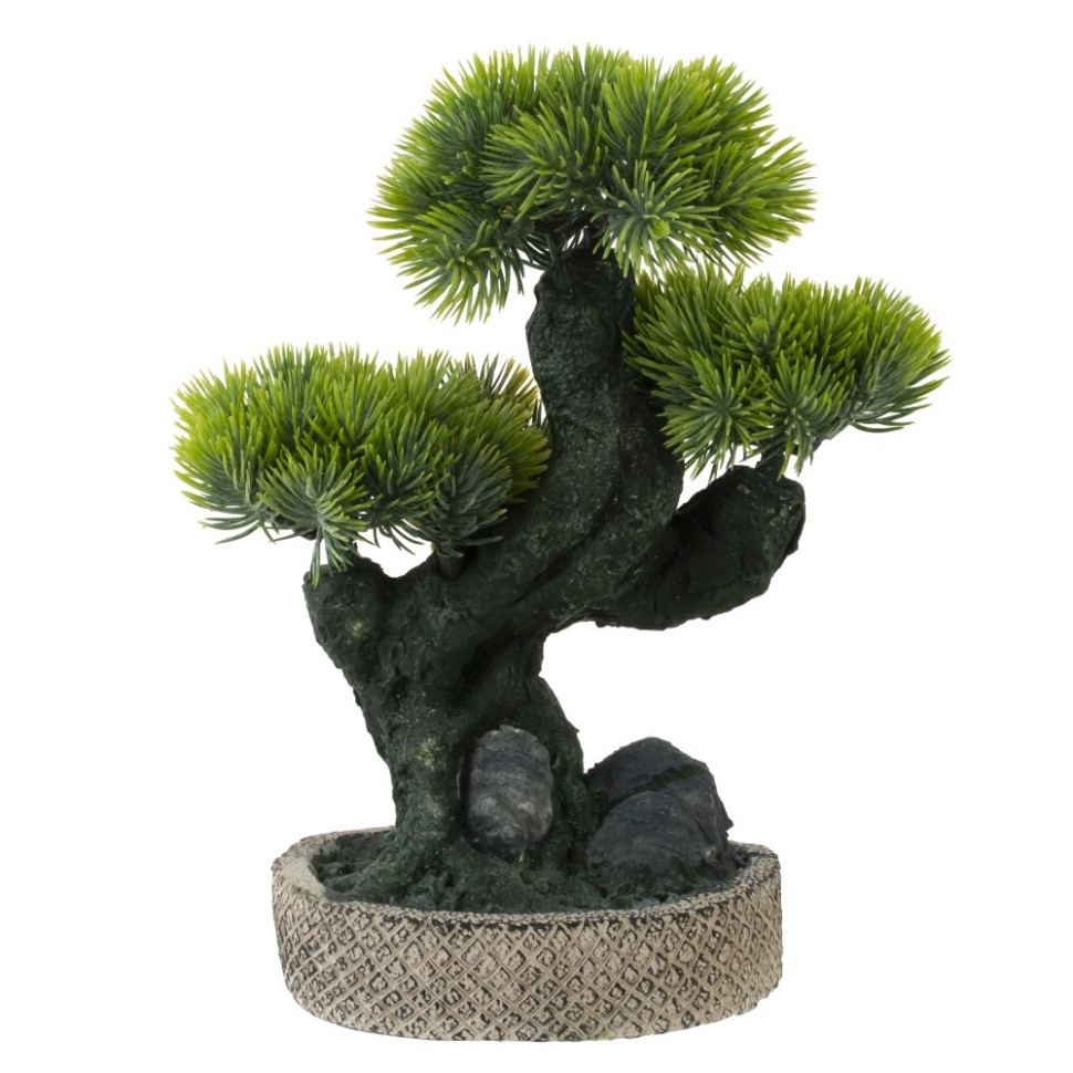 Цветочная композиция "Бонсай", L19 W12 H26 см