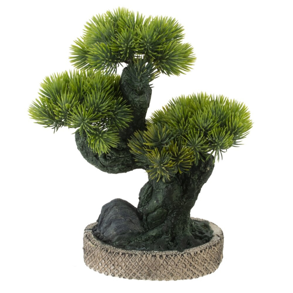 Цветочная композиция "Бонсай", L19 W12 H26 см