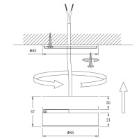 Точечный светильник Vela A2511PL-1BK Arte Lamp